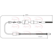 Apec Handbrake Cable Left Rear CAB1405