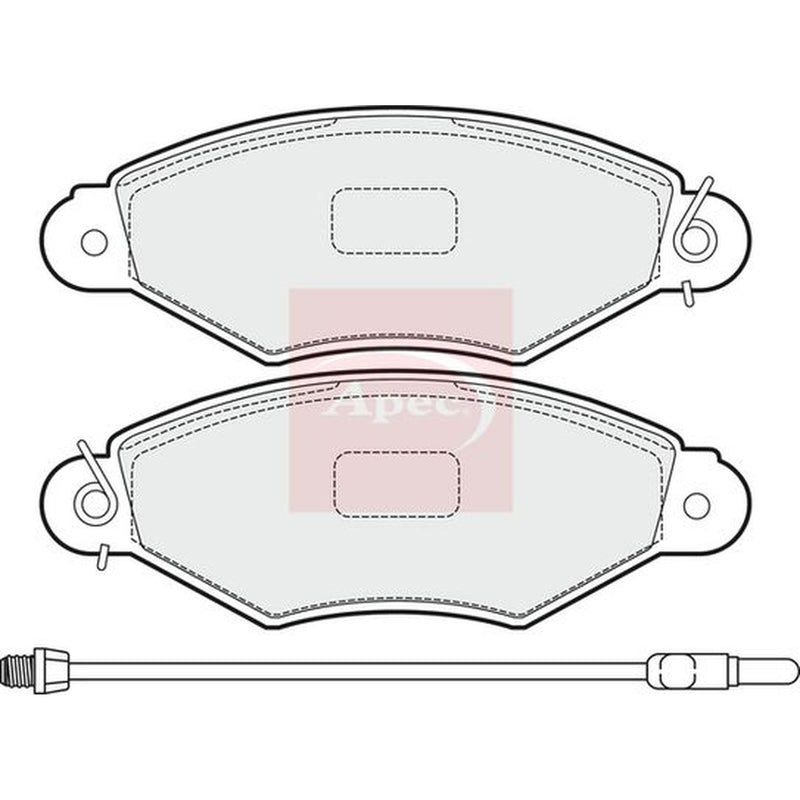 Apec Front Brake Pad Set PAD1505
