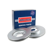 Borg & Beck 2 x Vented Front Brake Discs BBD4176