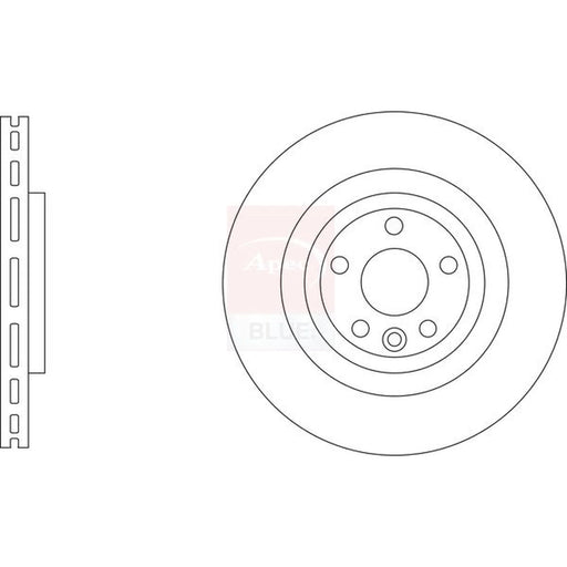 Apec 2 x Vented Rear Brake Discs SDK6962