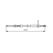 Bosch Handbrake Cable Rear 1 987 477 750