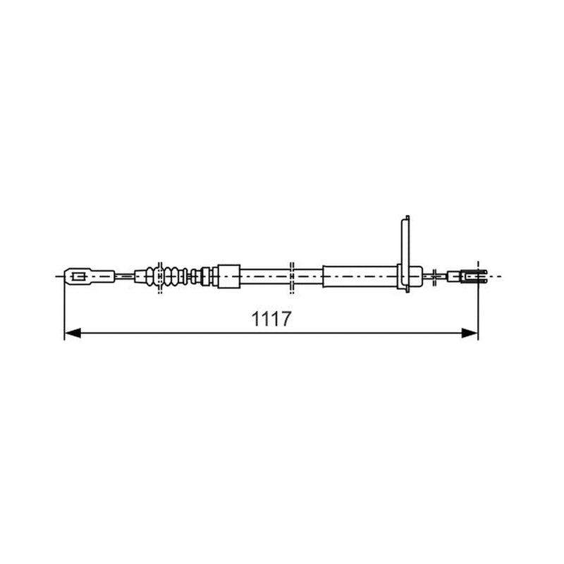 Bosch Handbrake Cable Rear 1 987 477 750