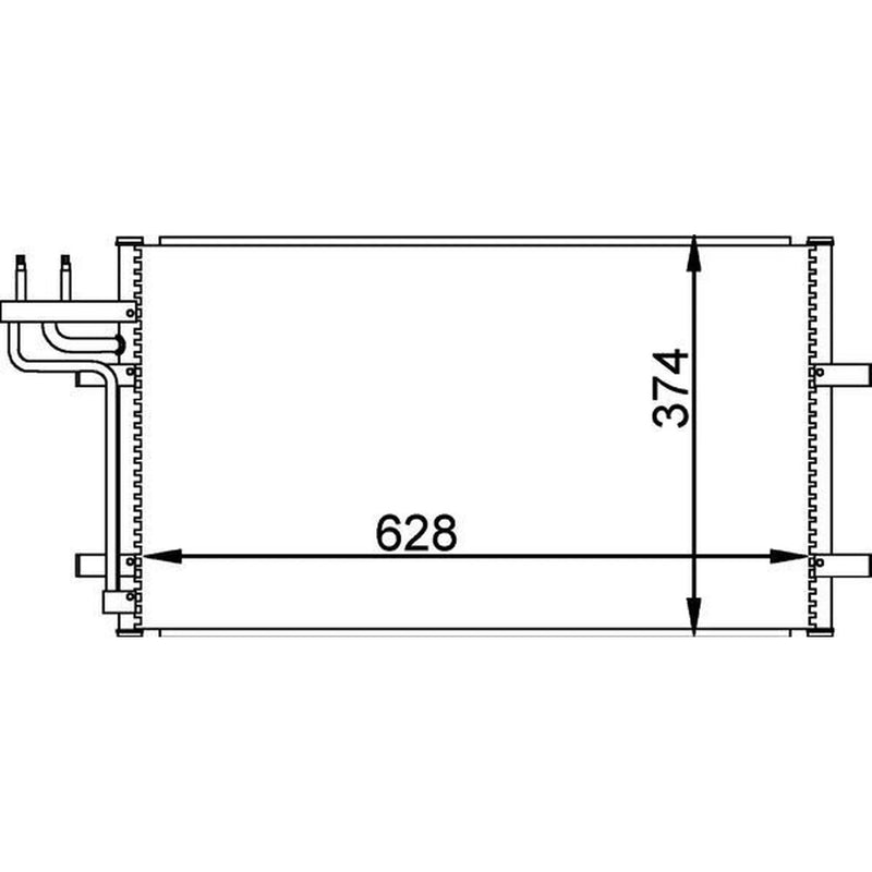 Mahle Air Conditioning Condenser AC 374 000P