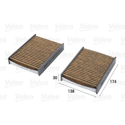 Valeo 2 x Cabin Air Filter (Pollen Filter) 701017