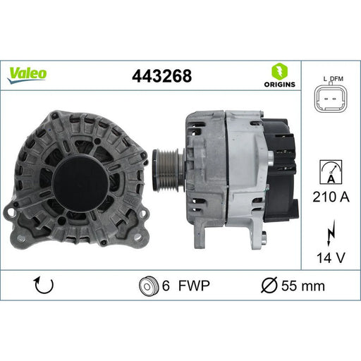 Valeo Car Alternator 12V 443268