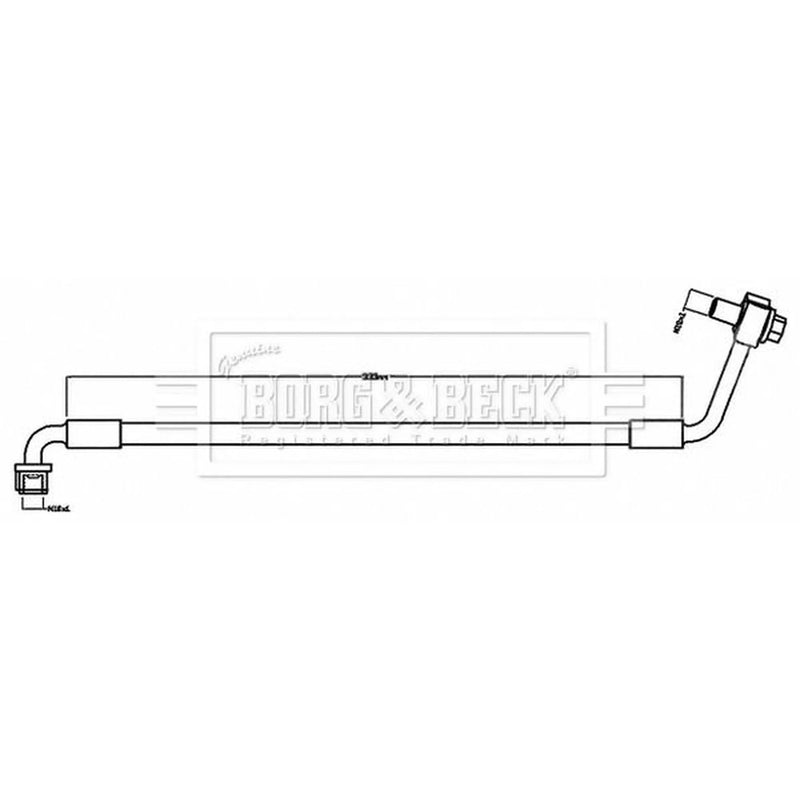 Borg & Beck Brake Hydraulic Hose Line Rear Right BBH8694