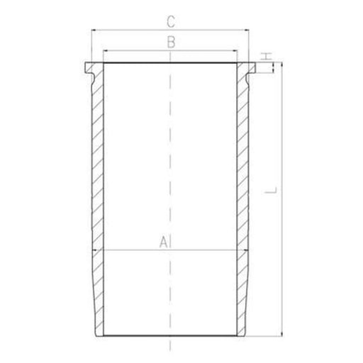 Mahle Engine Cylinder Liner Sleeve 150mm 227 LW 00110 001
