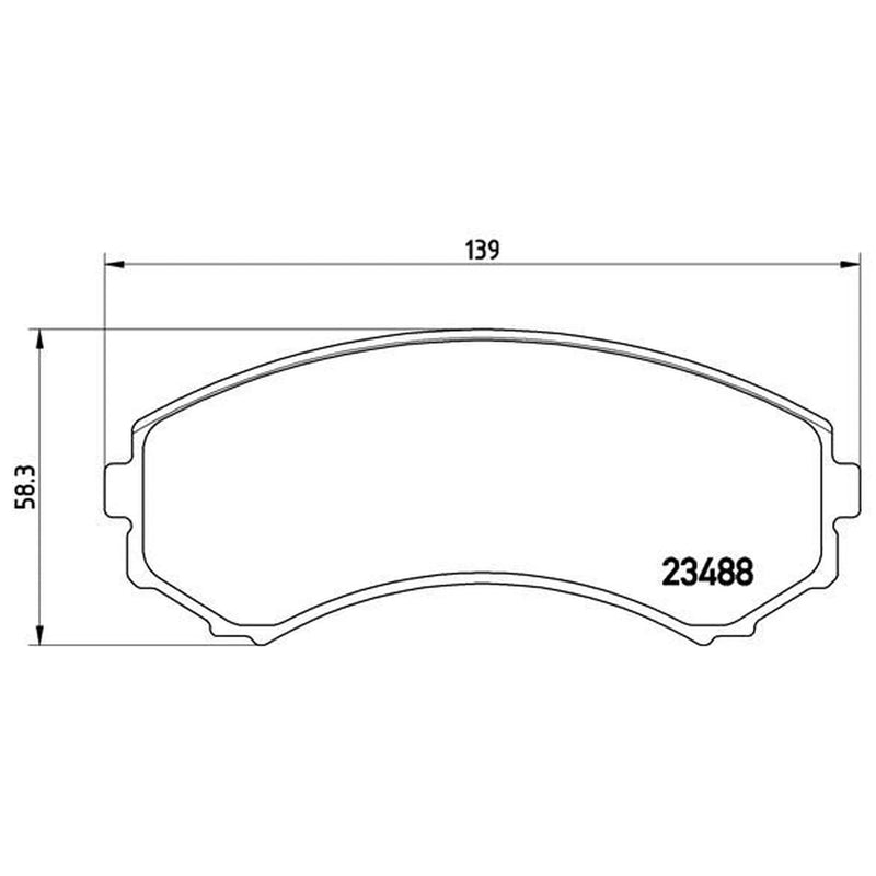 Brembo 4 x Front Brake Pad Set P54029