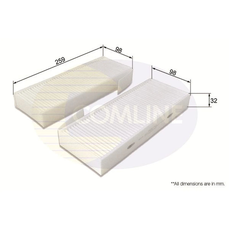 Comline Cabin Air Filter (Pollen Filter) EKF370-2