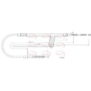 Apec Handbrake Cable Right Rear CAB1687