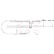 Apec Handbrake Cable Right Rear CAB1687