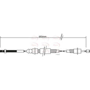 Apec Handbrake Cable Left Rear CAB1349