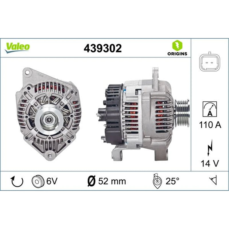 Valeo Car Alternator 12V 439302