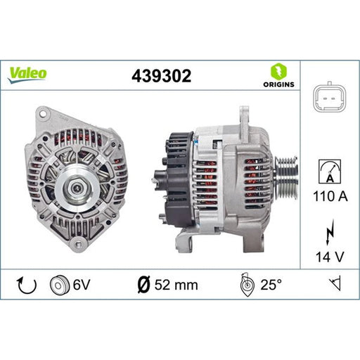 Valeo Car Alternator 12V 439302