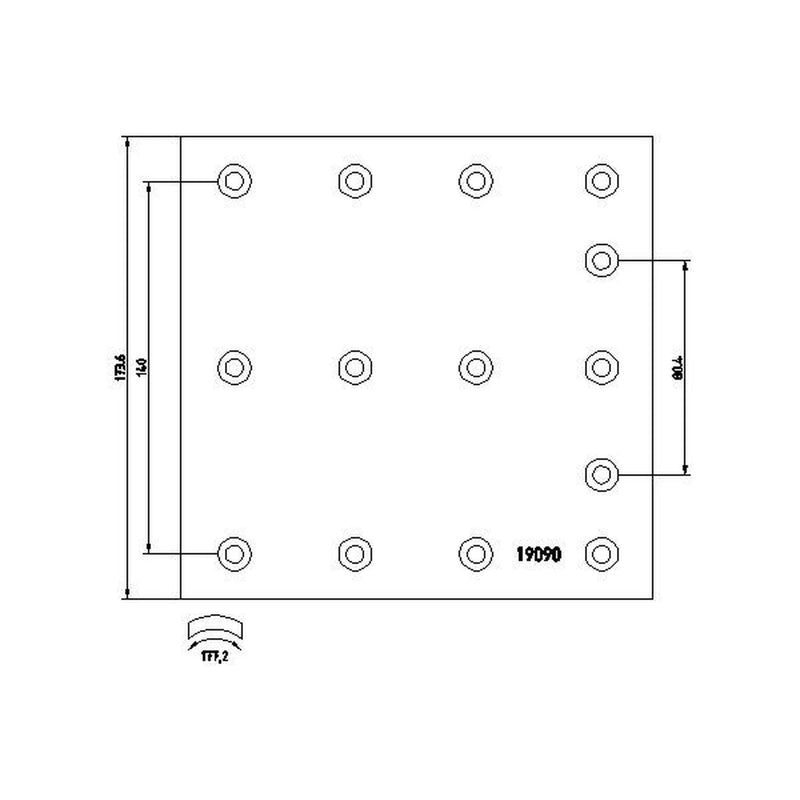 DON Don Cv Brake Lining Set VL872S7100