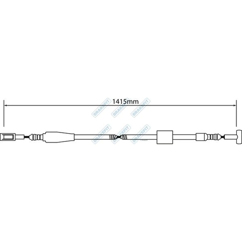 Apec Handbrake Cable Left Rear BBC3242