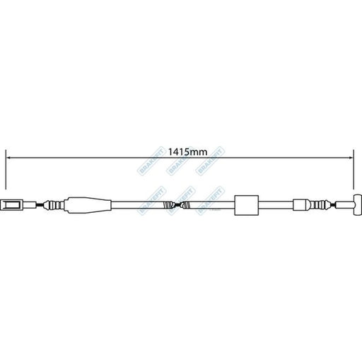 Apec Handbrake Cable Left Rear BBC3242