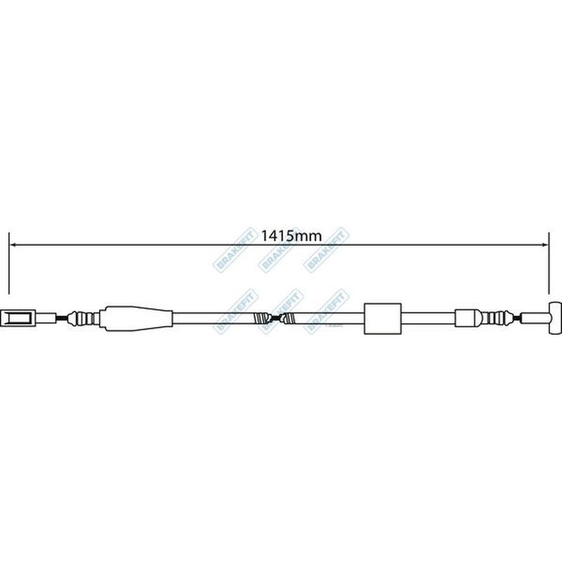 Apec Handbrake Cable Left Rear BBC3242