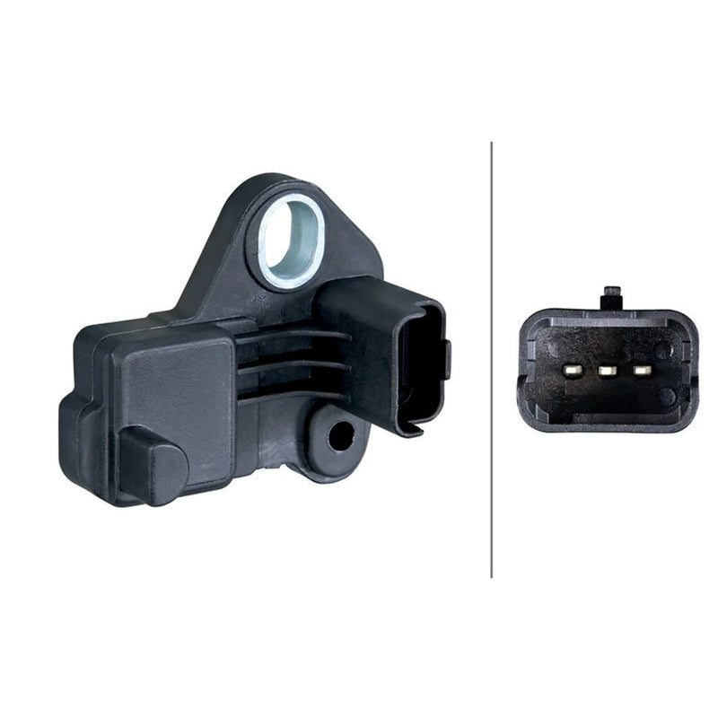 Hella Crankshaft Position Sensor frontal sided 6PU 009 163-451