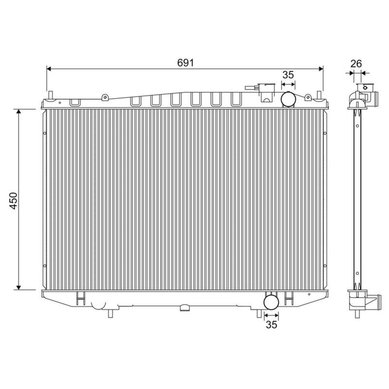 Valeo Engine Radiator 701344