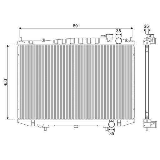 Valeo Engine Radiator 701344