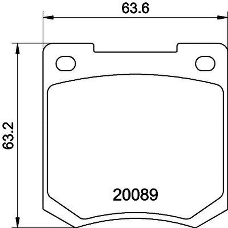 Mintex Front Brake Pad Set MGB535