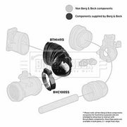 Borg & Beck Air Filter Intake Hose NBR (nitrile butadiene rubber) BTH1495