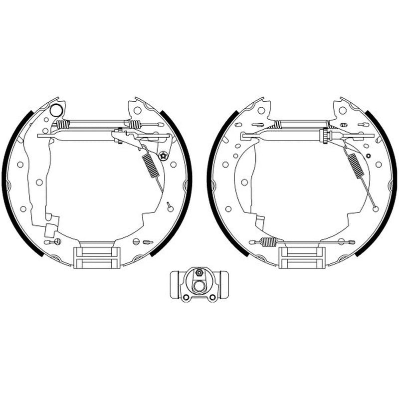 Mintex Brake Shoe Set Axle Kit MSP089