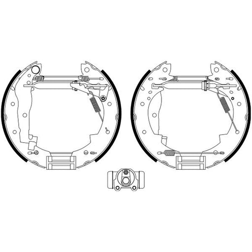 Mintex Brake Shoe Set Axle Kit MSP089
