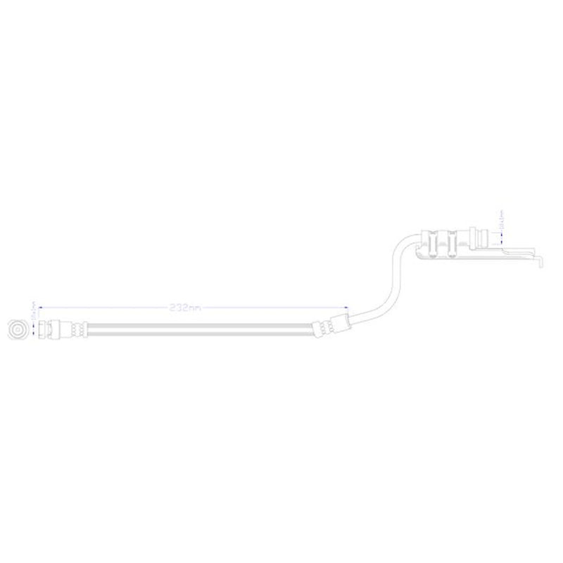 Juratek Brake Hydraulic Hose Line Rear JBH1526R