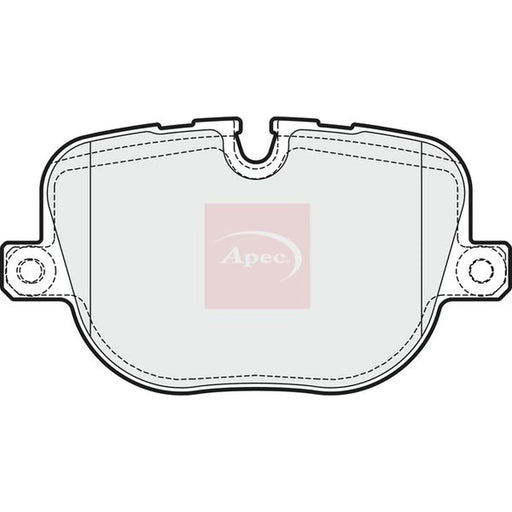 Apec Rear Brake Pad Set PAD1729