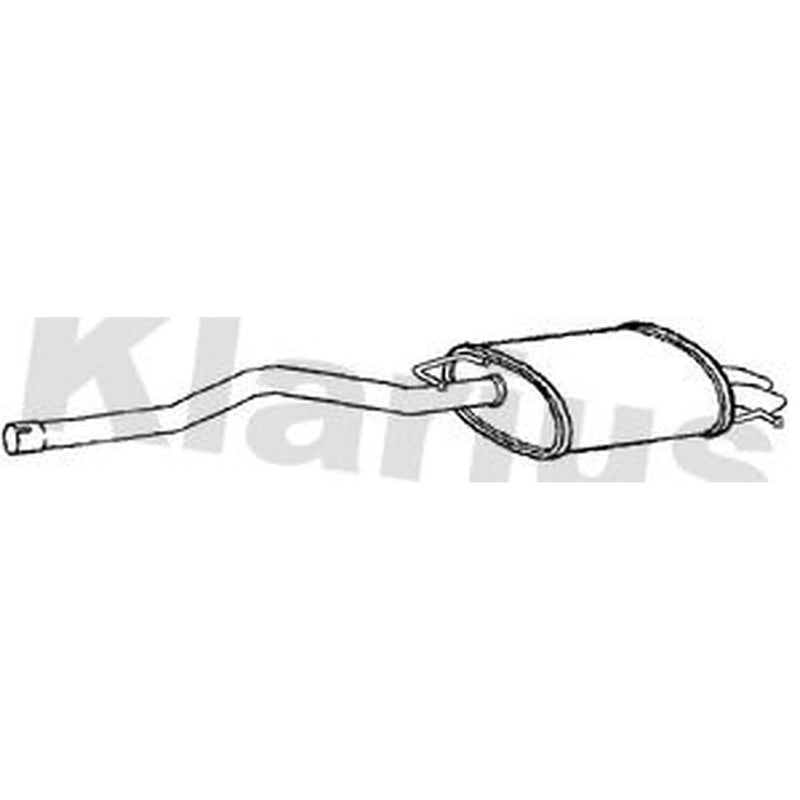 Klarius Box With Tail Pipe Rear VW646K