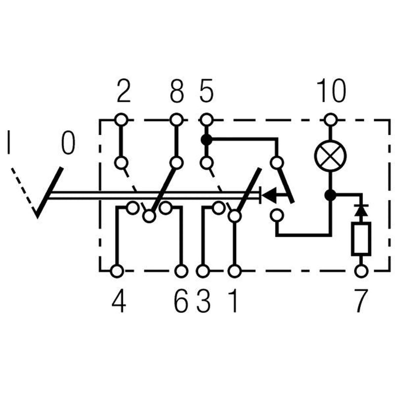 Hella Hazard Warning Light Switch 9 Connectors 6HH 007 832-771
