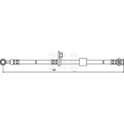 Apec Brake Hydraulic Hose Line Front HOS3596