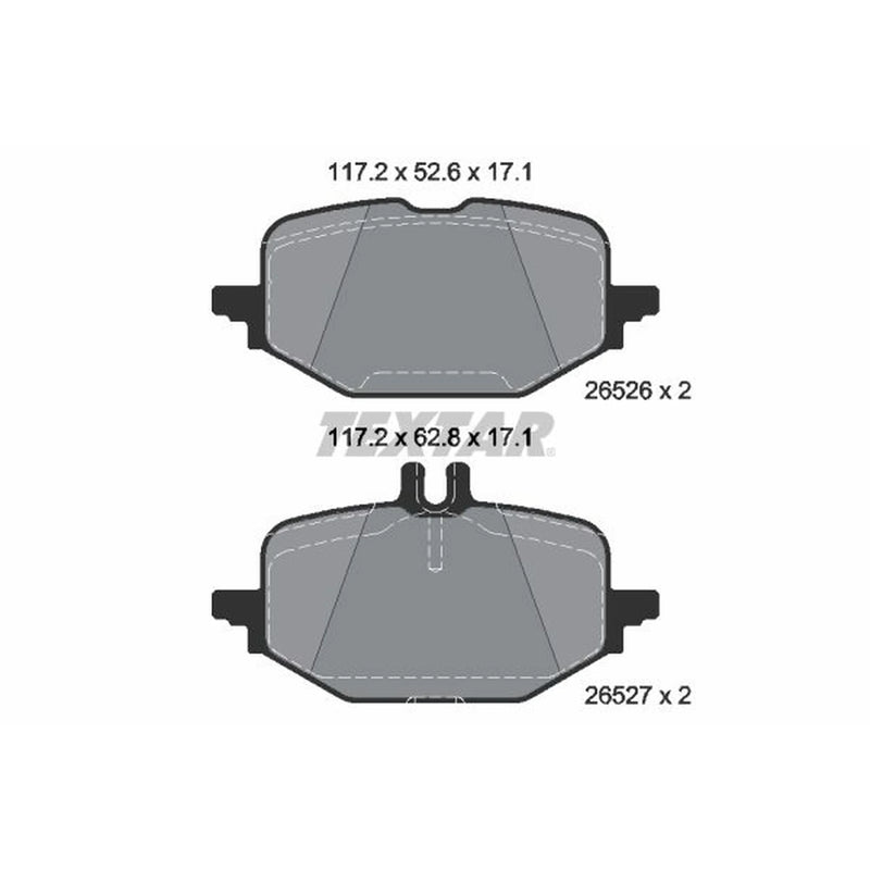 Textar Rear Brake Pad Set 2652601