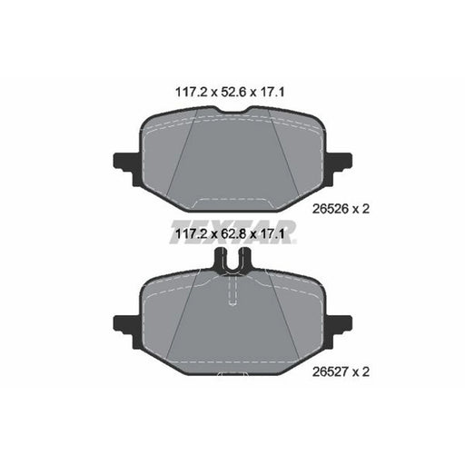 Textar Rear Brake Pad Set 2652601