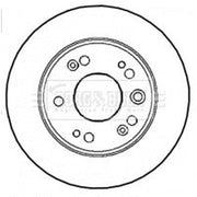 Borg & Beck 2 x Solid Rear Brake Discs BBD4590