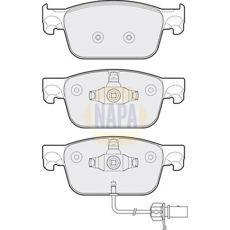 NAPA Front Brake Pad Set NBP1692