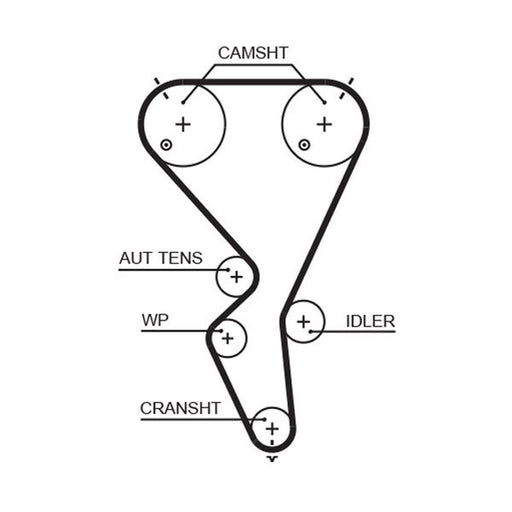 Gates Timing Belt Cambelt 135 Teeth 5615XS