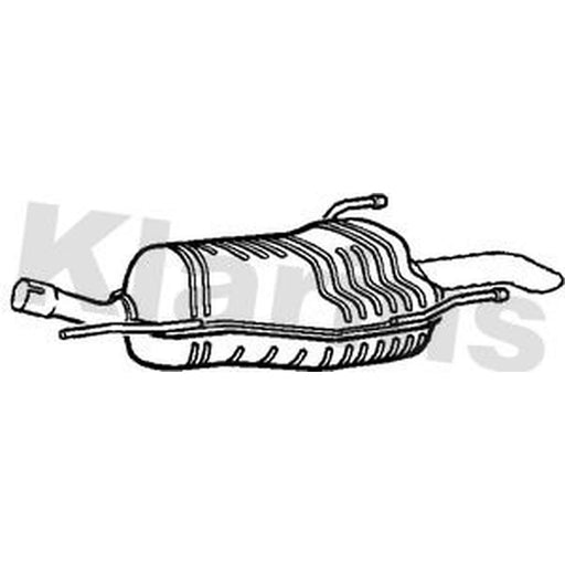 Klarius Box With Tail Pipe Rear GM485M