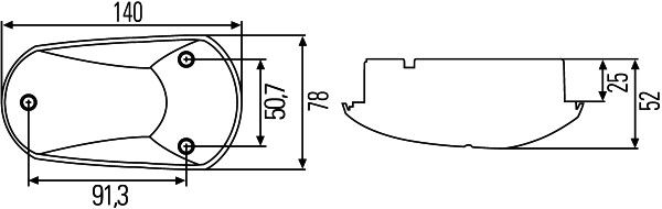 Hella 2BM 008 355-001 Auxiliary Direction Indicator