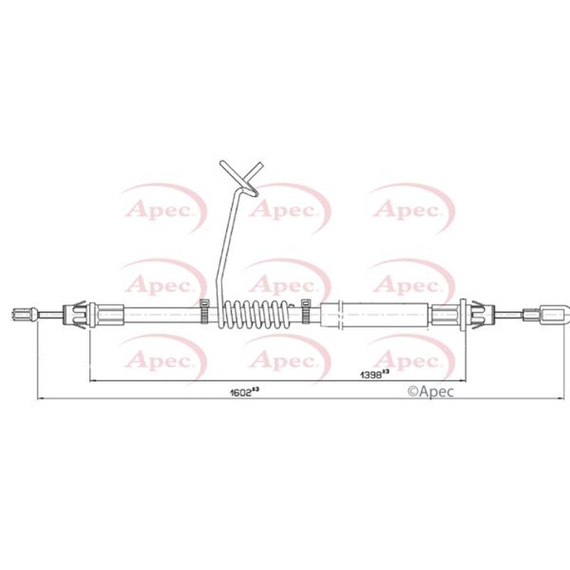 Apec Handbrake Cable Left Rear CAB1815