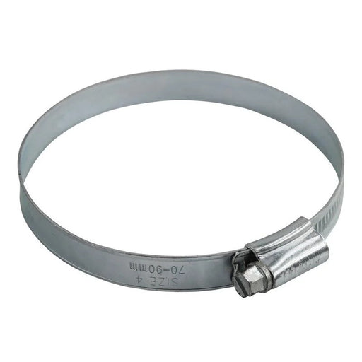 Faithfull 4 Hose Clip - Zinc MSZP 70 - 90mm - FAIHC4B