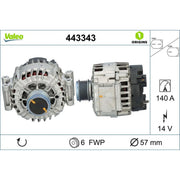 Valeo Car Alternator 12V 443343