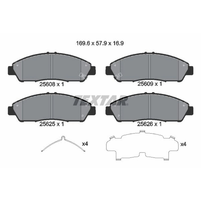 Textar Front Brake Pad Set 2560801