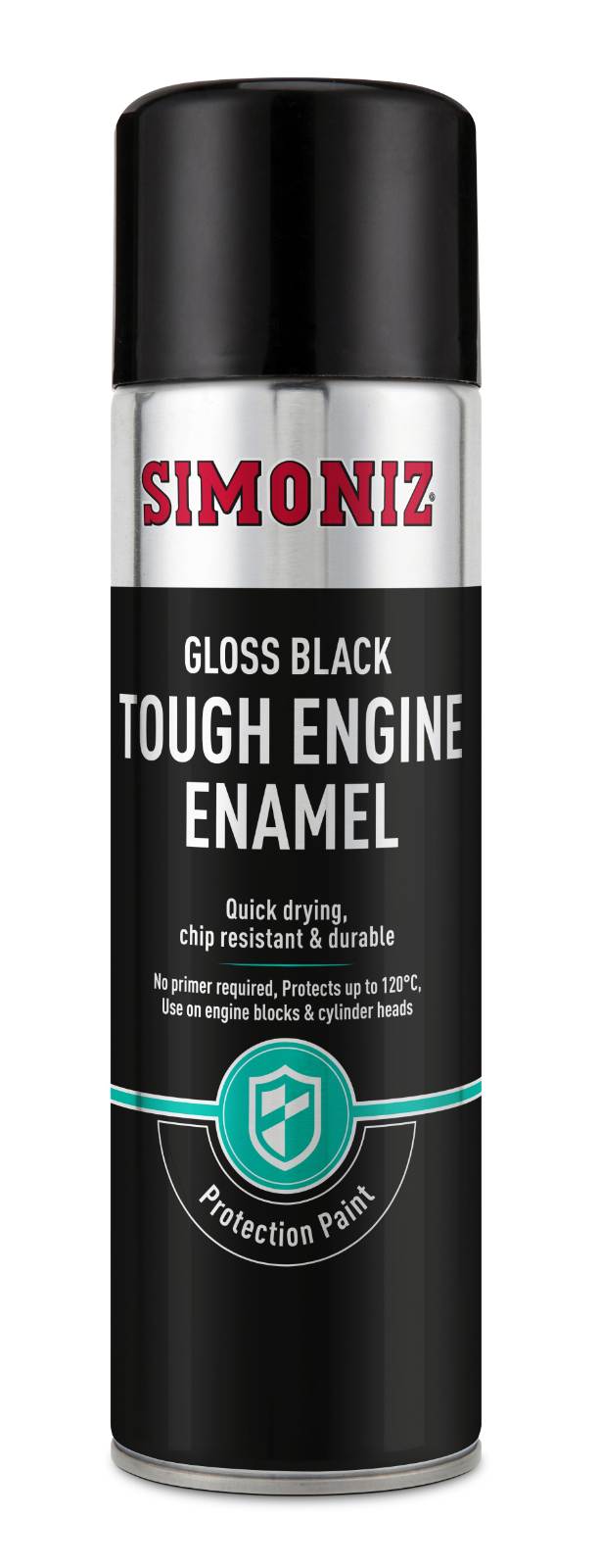 Simoniz Gloss Black Tough Car Spray Paint 500ml
