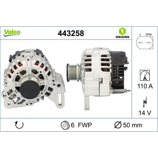 Valeo Car Alternator 12V 443258