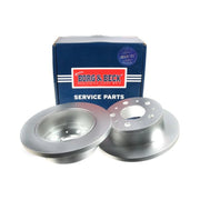 Borg & Beck 2 x Solid Rear Brake Discs BBD4668