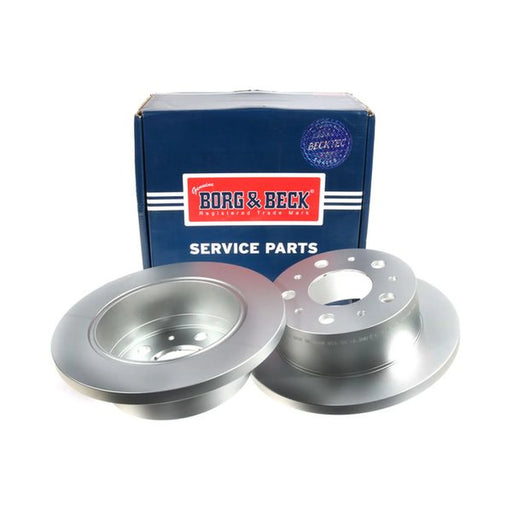 Borg & Beck 2 x Solid Rear Brake Discs BBD4668