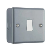 Masterplug Metal Clad 1-Gang 2-Way Light Switch - MC512-01